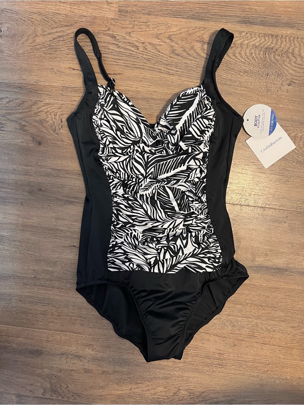 NWT Croft & Barrow "Body Sculptor" one-piece swimsuit